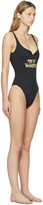 Thumbnail for your product : Off-White Black Watercolor Type One-Piece Swimsuit