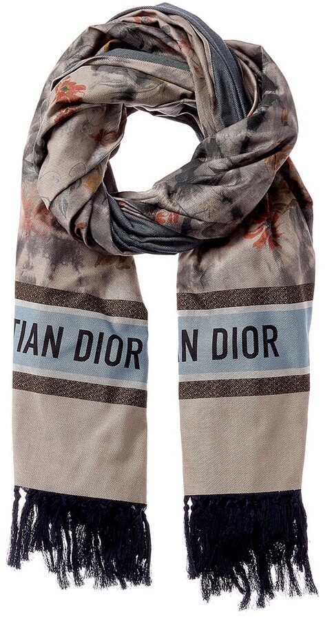 Christian Dior Tie&Dior Bouquet Scarf - ShopStyle Scarves & Wraps