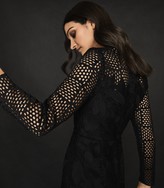 Thumbnail for your product : Reiss BAPTISTE LACE DRESS Black
