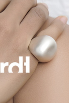 Thumbnail for your product : Linhardt Small Pebble Ring Matte Silver