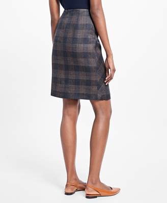 Brooks Brothers A-Line Plaid Skirt