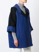 Thumbnail for your product : Gianluca Capannolo two tone hooded coat