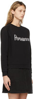 Thumbnail for your product : MAISON KITSUNÉ Black 'Parisienne' Vintage Sweatshirt