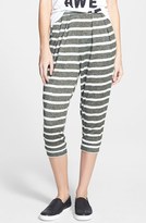Thumbnail for your product : Painted Threads Stripe Crop Jogger Pants (Juniors)