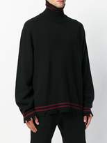 Thumbnail for your product : Riccardo Comi frayed hem turtleneck sweater