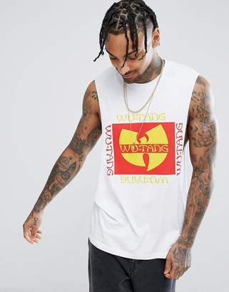 ASOS Wu Tang Clan Sleeveless T-Shirt With Extreme Dropped Armhole