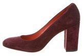Thumbnail for your product : Santoni Suede Round-Toe Pumps