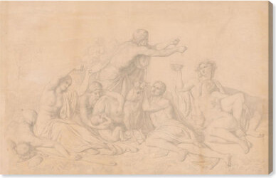 The Nursing of Jupiter Canvas Vintage Art by Art Remedy