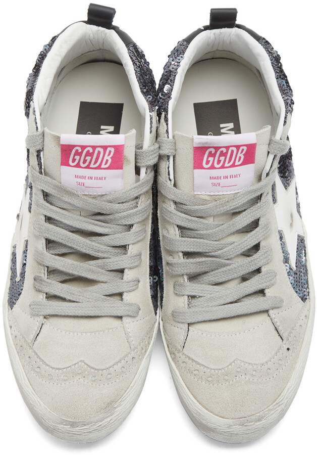 Golden goose multicolor paillettes mid star sneakers Clearance