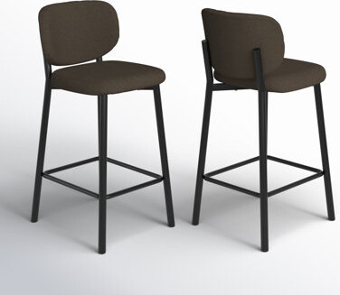 Hashtag Home Corine Upholstered 24'' Counter Stool