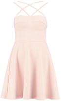 Thumbnail for your product : boohoo Marimo Strappy Bodice Skater Dress