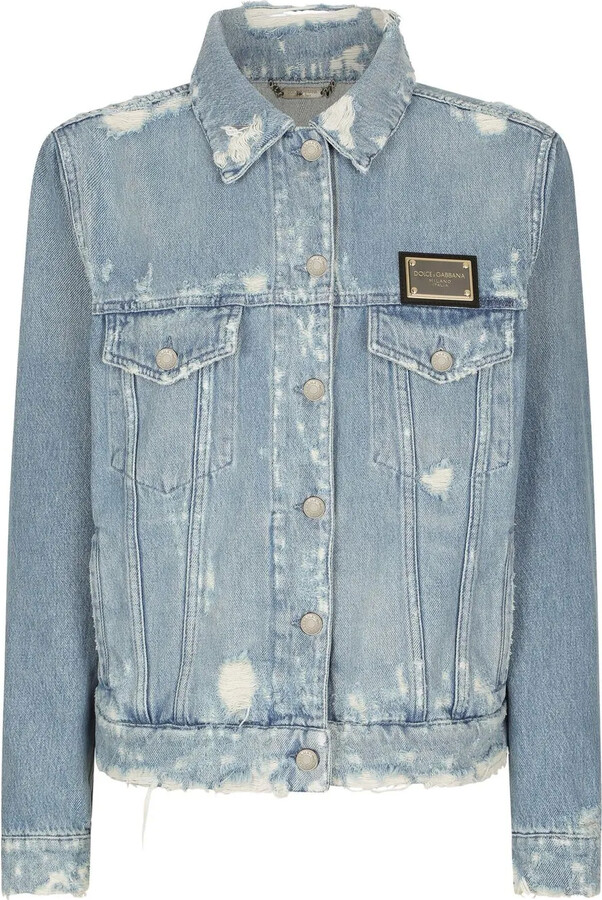 Dolce & Gabbana Logo-Tag Denim Jacket