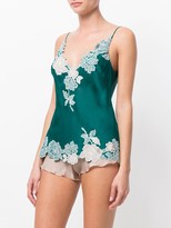Thumbnail for your product : Carine Gilson Floral Lace-Embroidery Slip Top