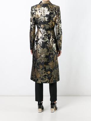 Dolce & Gabbana floral brocade midi coat