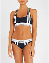 Thumbnail for your product : Calvin Klein Modern Cotton stretch-jersey sports bra