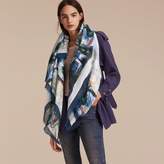 Thumbnail for your product : Burberry Reclining Figure: Bunched Print Cotton Square - Large