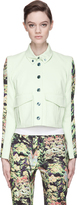 Thumbnail for your product : Kenzo Lime Green Cropped Formal Jacket