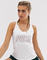 Thumbnail for your product : Puma logo tank top in white