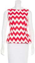 Thumbnail for your product : Kate Spade Chevron Print Linen Top