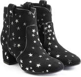 Thumbnail for your product : Laurence Dacade Suede Ankle Boots with Star Print