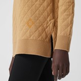 Thumbnail for your product : Burberry Diamond Knit Woo Funne Neck Sweater