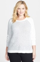 Thumbnail for your product : NYDJ Sequin Knit Sweater (Plus Size)