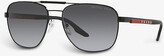 Thumbnail for your product : Prada Linea Rossa PS 53XS oval-frame metal and acetate sunglasses