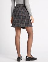 Thumbnail for your product : Marks and Spencer Raised Check Jacquard A-Line Mini Skirt
