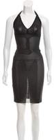 Thumbnail for your product : Roland Mouret Sheer Halter Dress Black Sheer Halter Dress