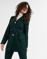 Thumbnail for your product : UNIQUE21 belted wool blazer