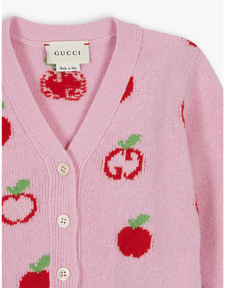 Gucci Apple GG wool cardigan 6-36 months