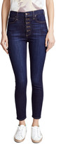 Thumbnail for your product : Alice + Olivia High Rise Exposed Button Jeans