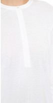Thumbnail for your product : Vince Contrast Placket Long Sleeve Henley