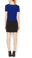 Thumbnail for your product : Maje Silk Sheath Dress with Combo Skirt