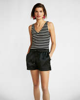 Thumbnail for your product : Express Striped Modern Rib V-Neck Tank