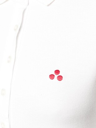 Peuterey Logo-Patch Long-Sleeved Polo Shirt
