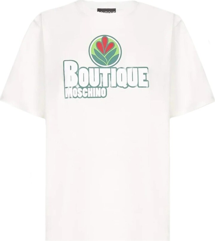 Boutique Moschino Boutique Cotton Logo T-shirt - ShopStyle