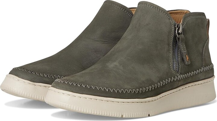 Samuel Hubbard Featherlight Laguna Zip Bootie Women's Shoes Gray Nubuck : 6 C - Wide Leather