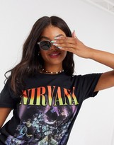 Thumbnail for your product : Daisy Street relaxed t-shirt with Nirvana band print