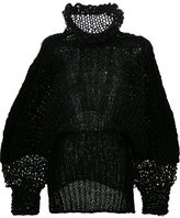 Comme Des Garçons Noir Kei Ninomiya open loop knitted blouse