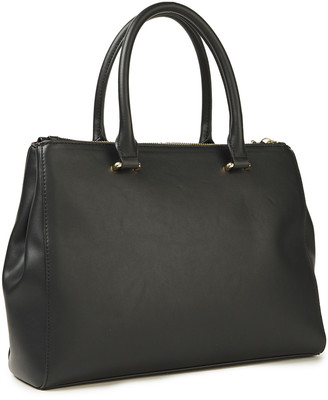 Love Moschino Logo-embellished Faux Leather Tote