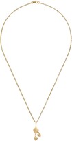 Thumbnail for your product : Kiki McDonough 18kt yellow gold Lauren diamond tripple leaf pendant