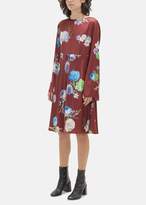 Thumbnail for your product : Acne Studios Dahari Flower Print Dress Big Flower Burgundy