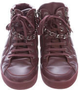 Thumbnail for your product : Chanel High-Top CC Sneakers