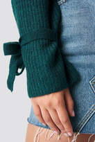 Thumbnail for your product : BEIGE Linn Ahlborg X Na Kd V-Neck Tie Sleeve Sweater