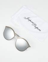 Thumbnail for your product : Jeepers Peepers round sunglasses in silver