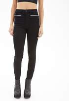 Thumbnail for your product : Forever 21 Mid-Rise - Zippered Skinny Jeans