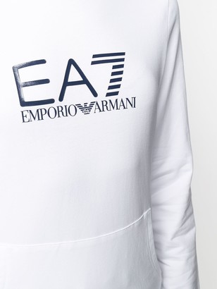 EA7 Emporio Armani Logo Print Hoodie