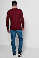 Thumbnail for your product : boohoo Christmas Tree Jacquard Jumper