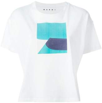 Marni colour block print T-shirt
